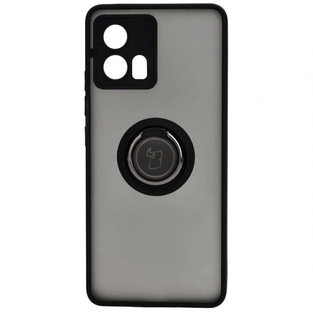 Bizon Case Hybrid Gyűrű Motorola Edge 30 Fusion füstös fekete kerettel - 2