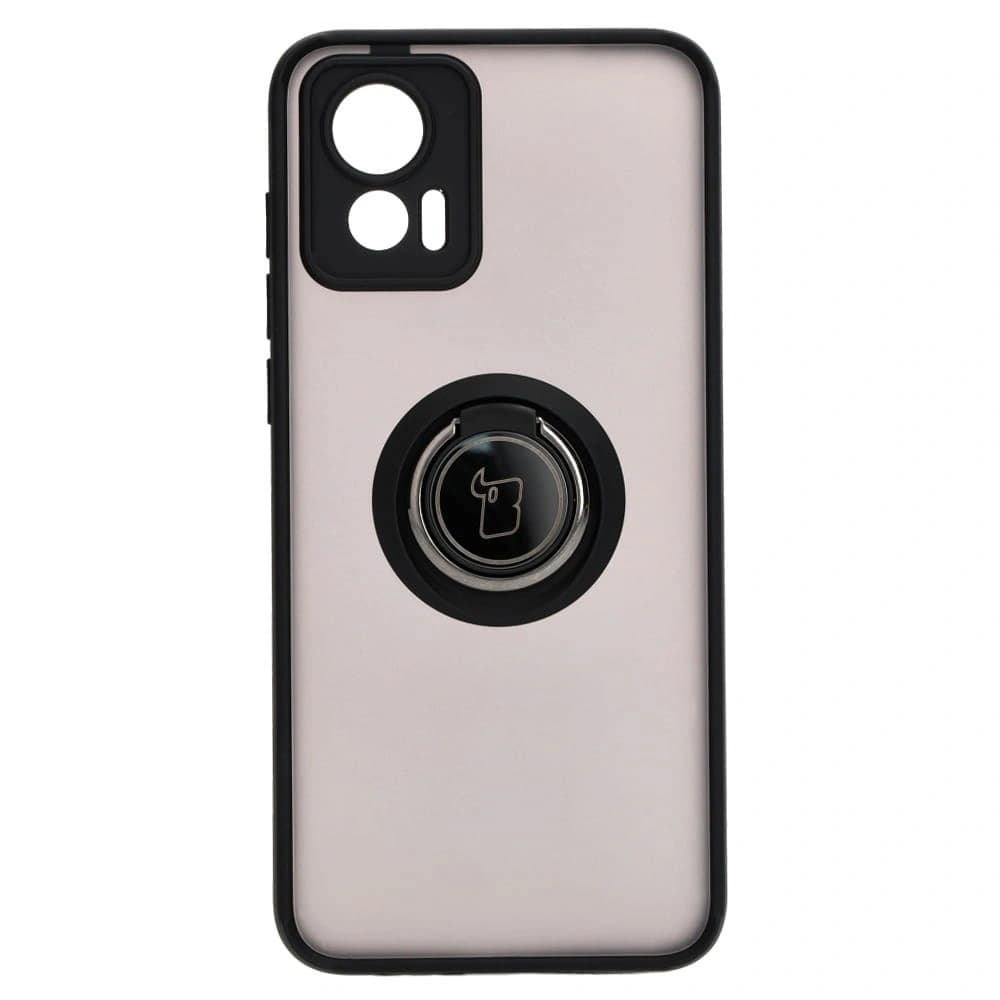 Bizon Case Hybrid Gyűrű Motorola Edge 30 Neo füstös fekete kerettel - 2
