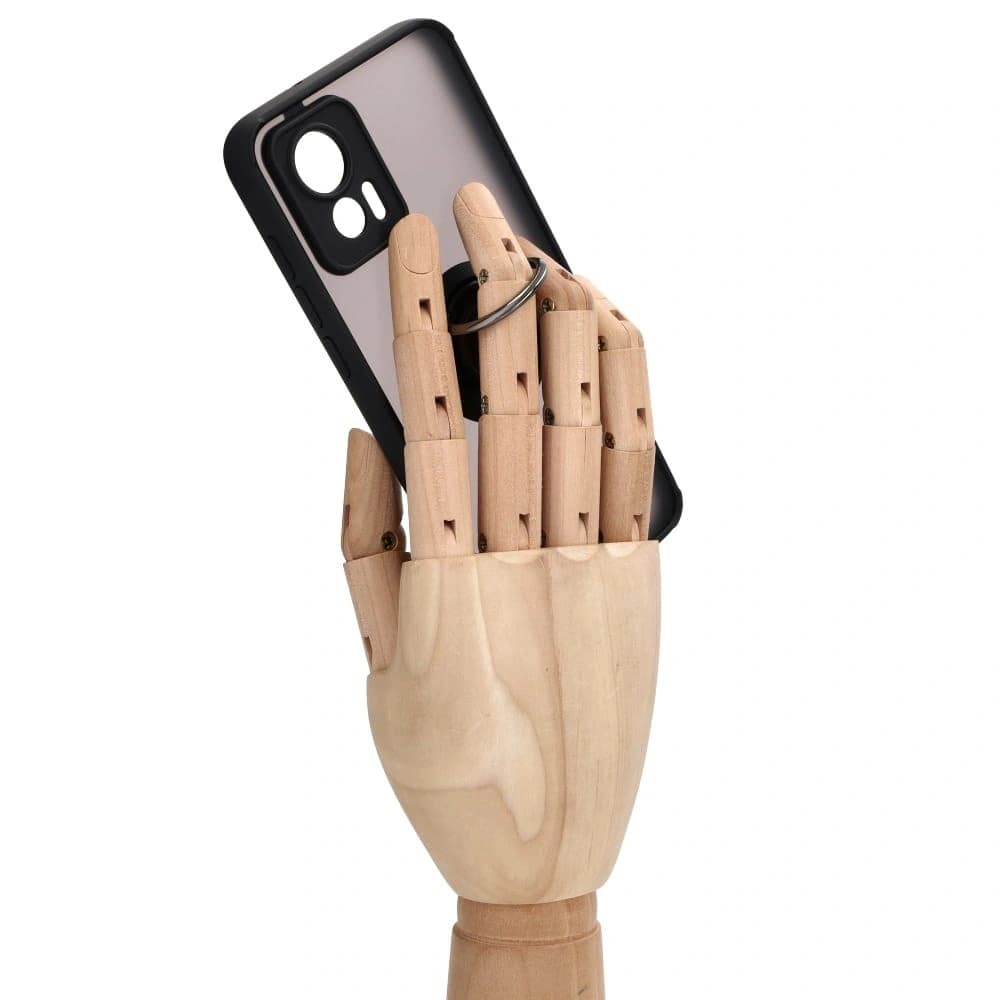 Bizon Case Hybrid Gyűrű Motorola Edge 30 Neo füstös fekete kerettel - 8