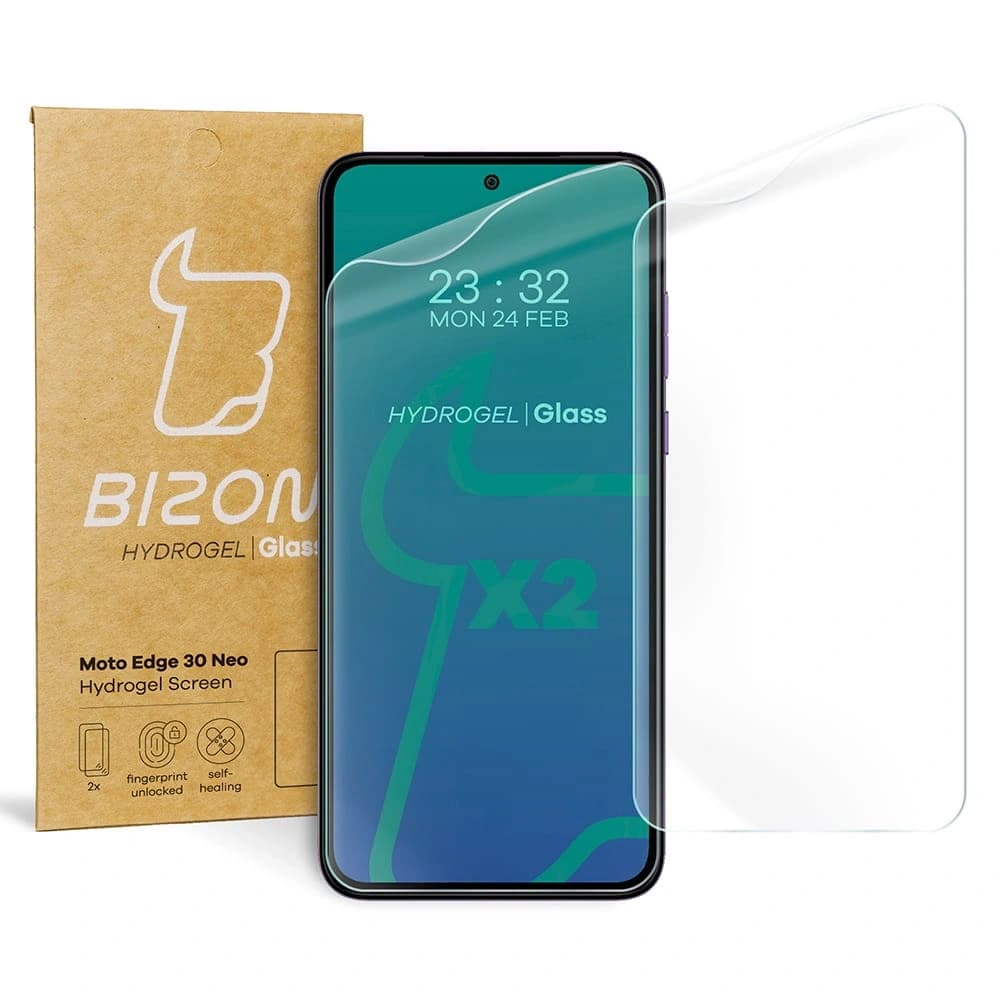 Bizon Glass Hydrogel Motorola Edge 30 Neo [2 PACK] - 1