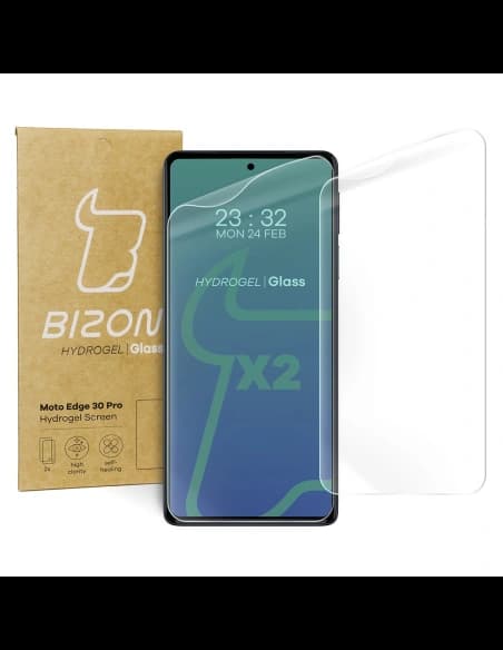 Folie hydrogelové na obrazovku Bizon Glass Hydrogel Moto Edge 30 Pro [2 PACK]