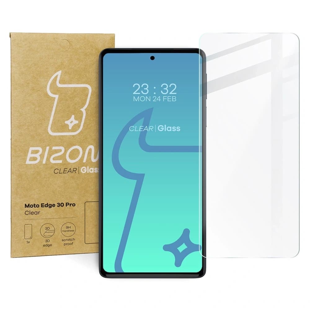 Bizon Glass Clear Motorola Edge 30 Pro - 1