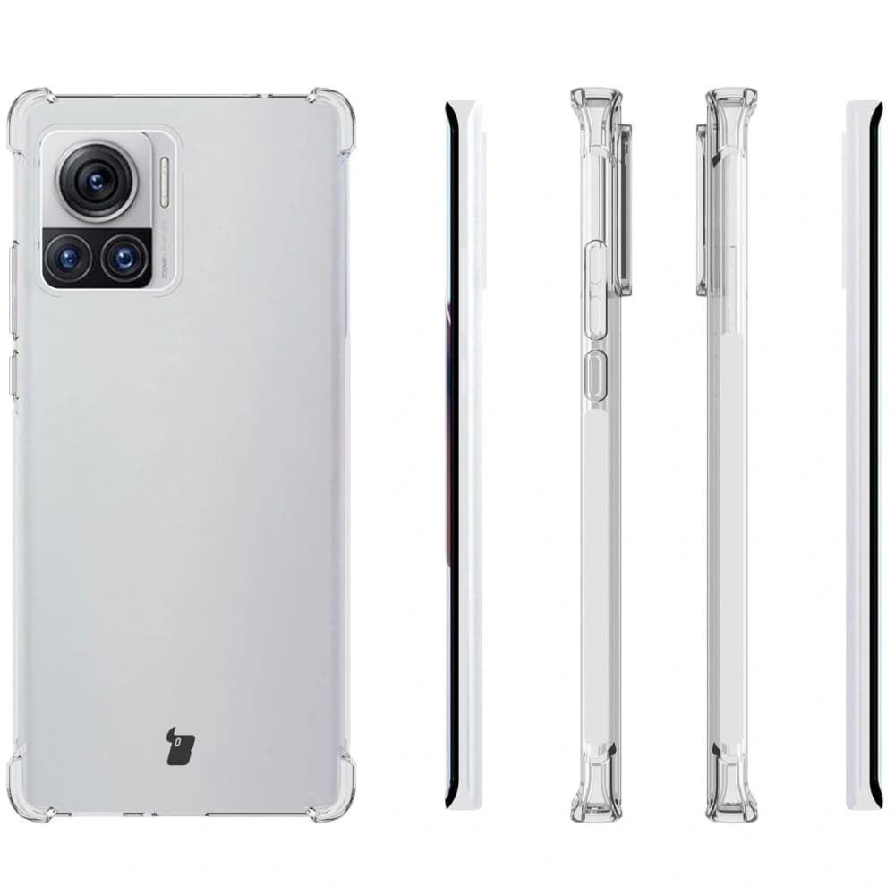 Etui + 2x folie + objektiv Bizon Case Clear Pack pro Motorola Moto Edge 30 Ultra průhledné - 4