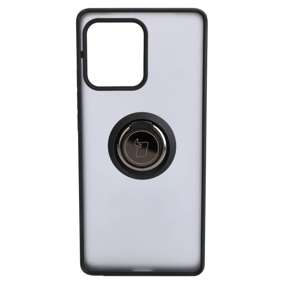 Inel hibrid Bizon Case Motorola Edge 40 Pro fumuriu cu un cadru negru - 2
