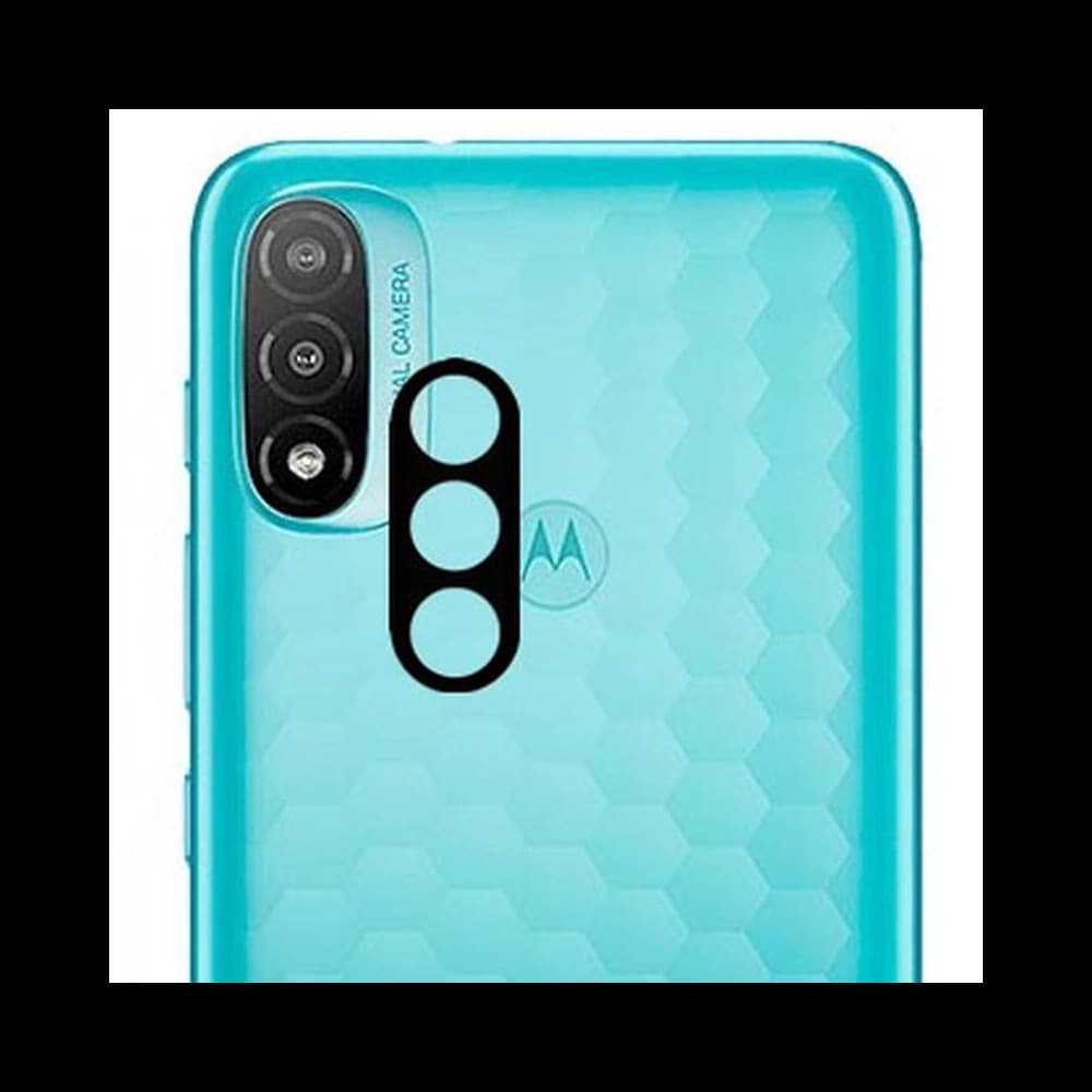 Bizon Glas Klarglas gehärtetes Glas - 3 Stück. + Linsenglas Moto E20 - 10