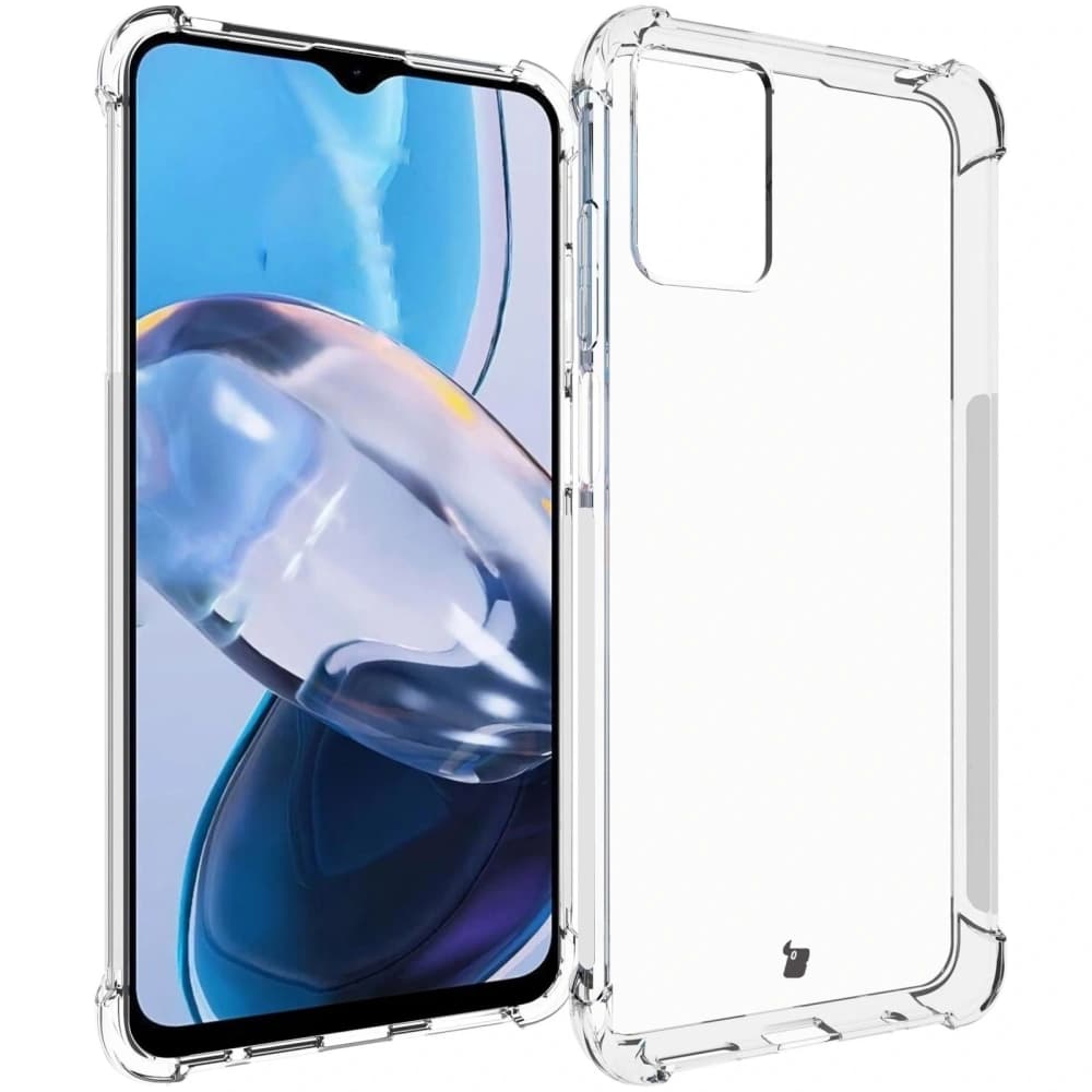 Bizon Case Clear Pack case + 2x screen film Motorola Moto E22 / E22i clear - 3