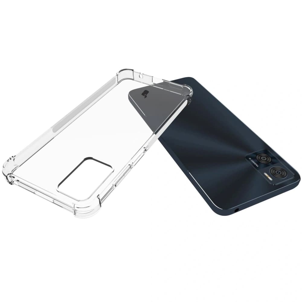 Bizon Case Clear Pack case + 2x screen film Motorola Moto E22 / E22i clear - 5