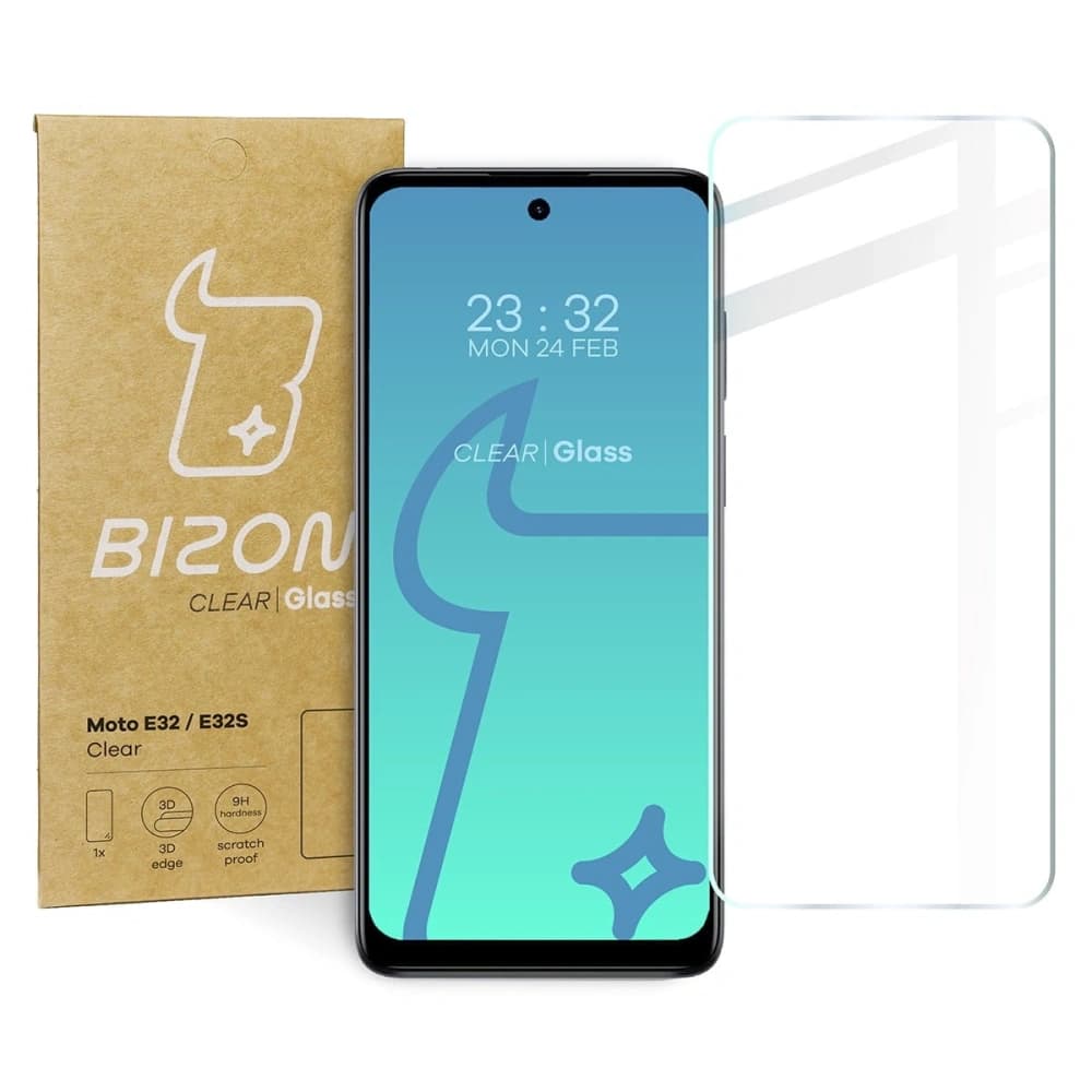 Bizon Glas Klar Motorola Moto E32 / E32S - 1