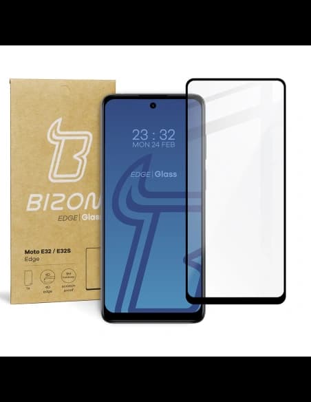 Bizon Glass Edge Motorola Moto E32 / E32s black