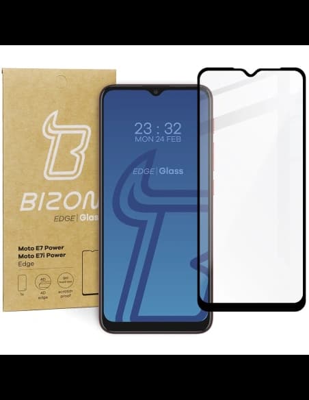 Bizon Glass Edge Moto E7 Power / E7i Power schwarz