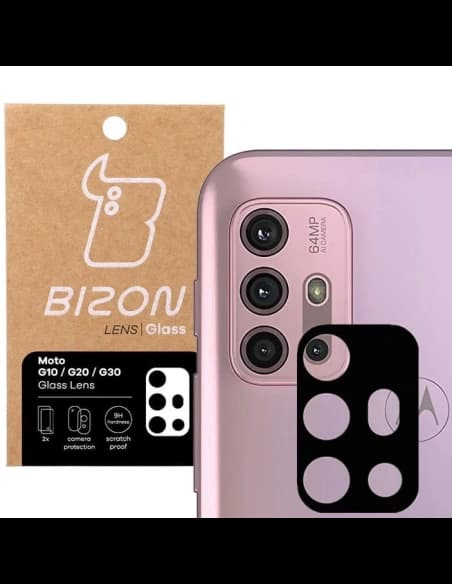 Bizon Glaslinse Moto G10/ G20/ G30 [2 PACK]