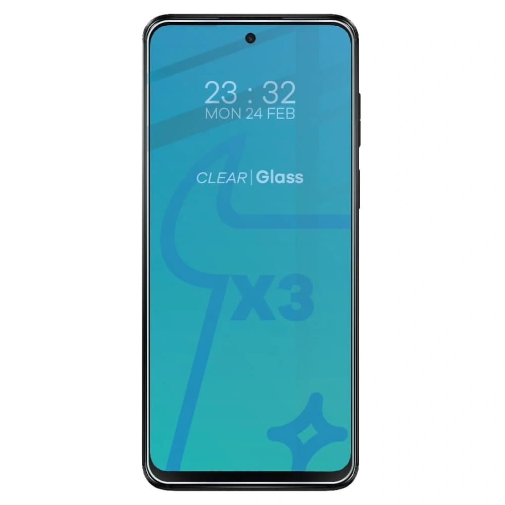 BIZON Clear 2 3x Bildschirmglas + Kameraglas Moto G13/G23 4G - 3