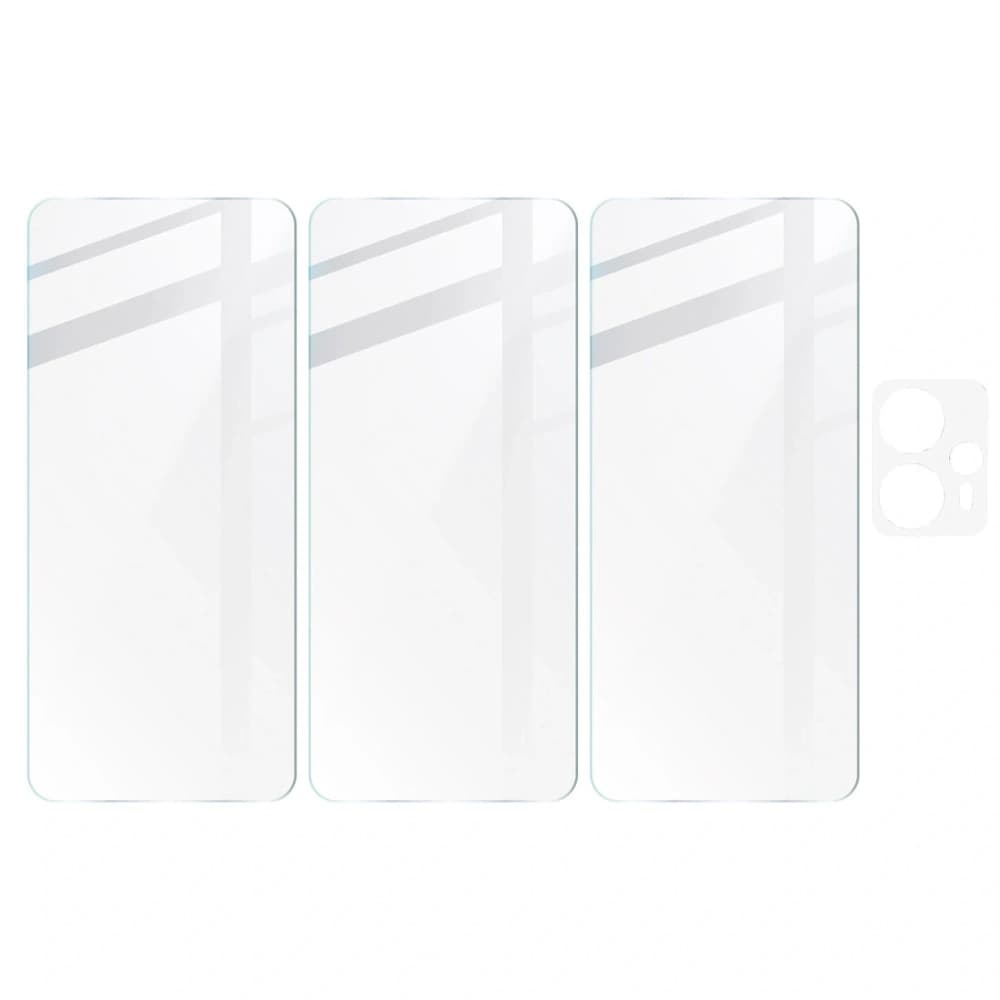 BIZON Clear 2 3x Bildschirmglas + Kameraglas Moto G13/G23 4G - 5