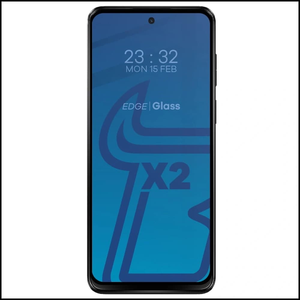 BIZON Edge 2 2x Bildschirmglas + Kameraglas Moto G13/G23 4G - 3