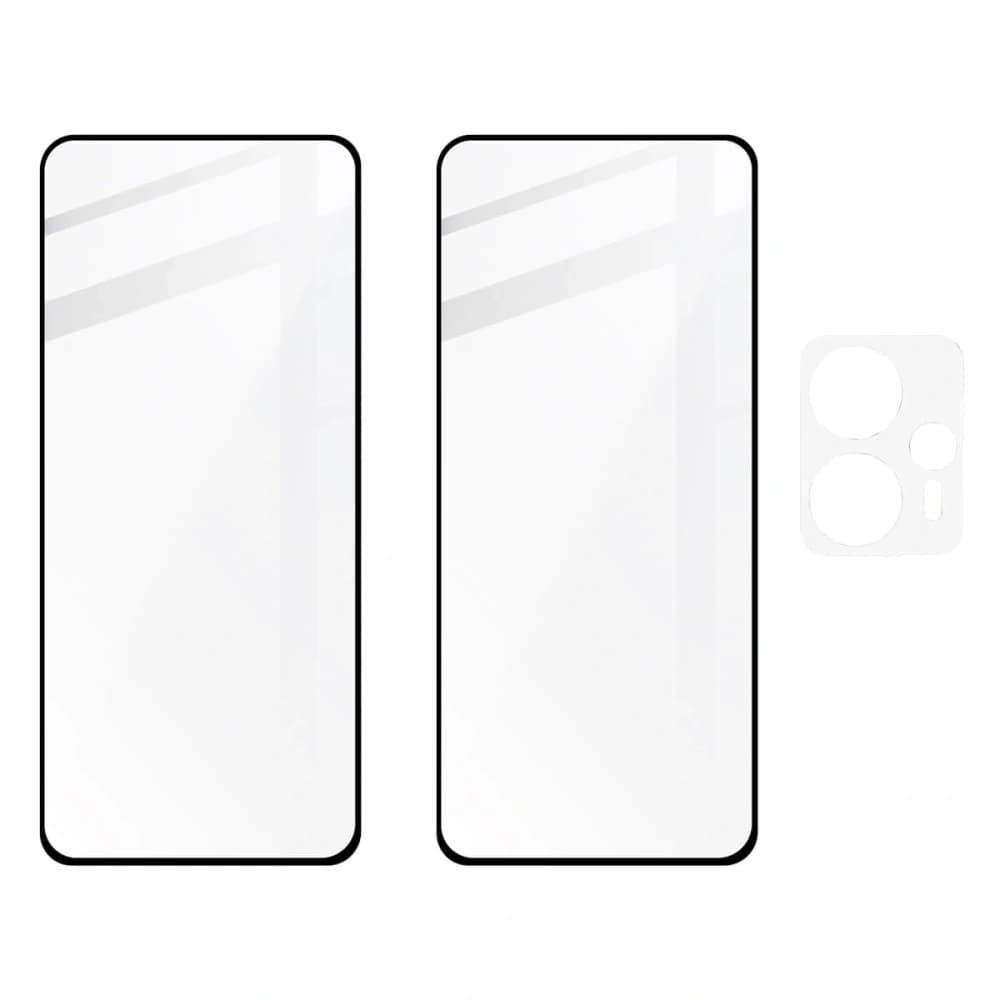 BIZON Edge 2 2x Bildschirmglas + Kameraglas Moto G13/G23 4G - 5