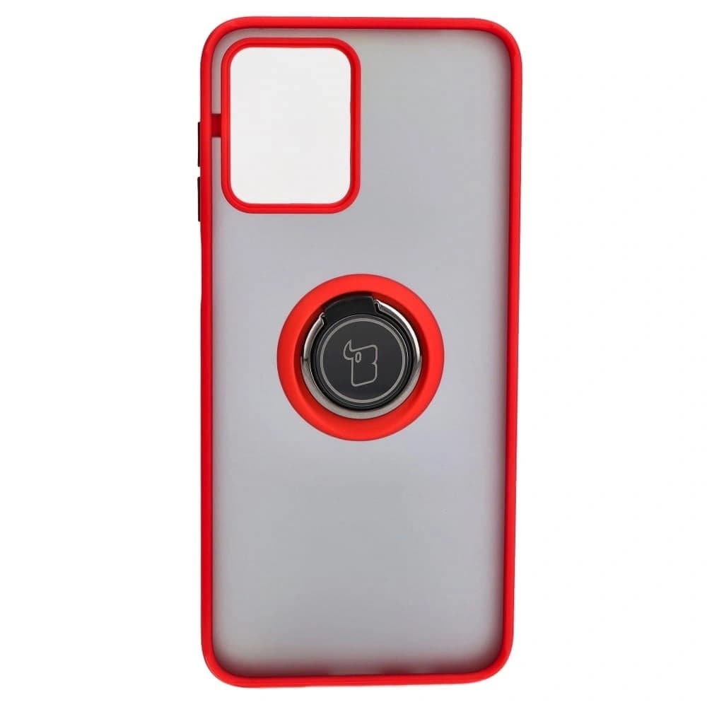 Bizon Case Hybrid Ring Motorola Moto G13 / G23 / G53 5G rauchig mit einem roten Rahmen - 2