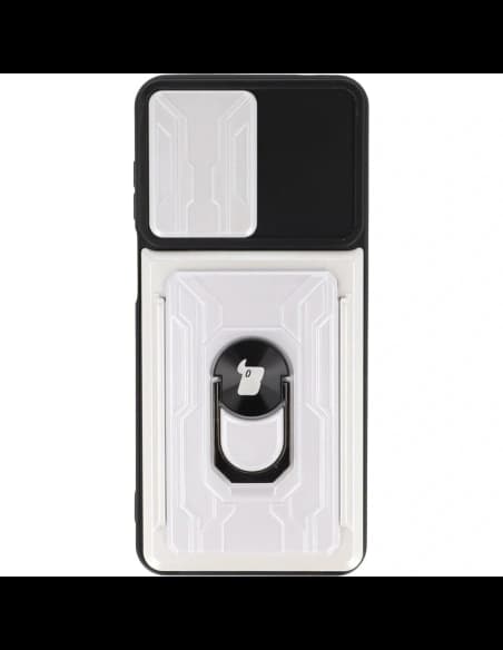 Bizon Case Camshield Kartensteckplatz Ring Moto G22 weiß