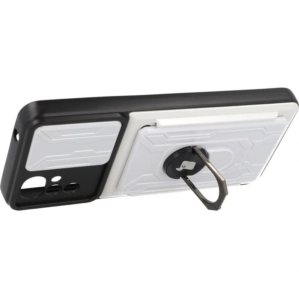 Bizon Case Camshield Kartensteckplatz Ring Moto G22 weiß - 4