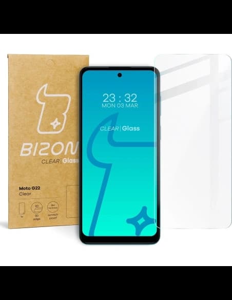 Bizon Glas Klar Motorola Moto G22