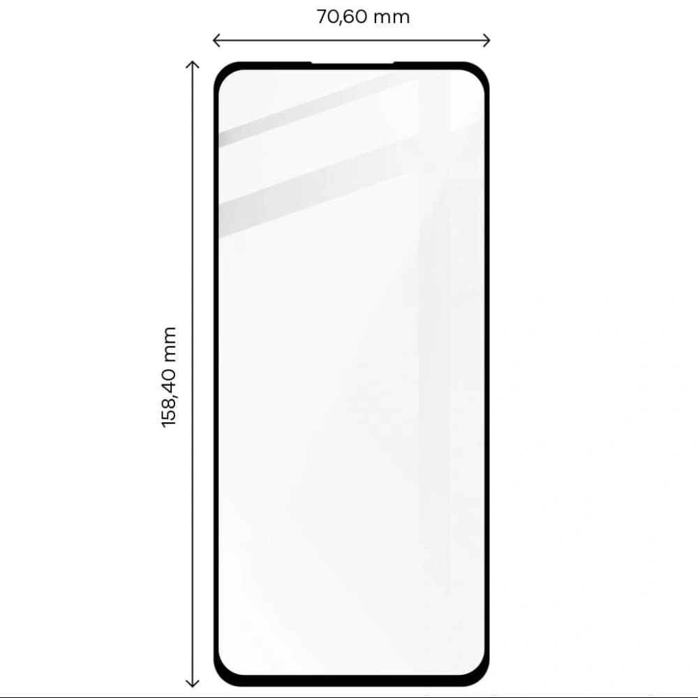 Bizon Glass Edge tempered glass - [2 PACK] + lens protection Motorola Moto G22 black - 2