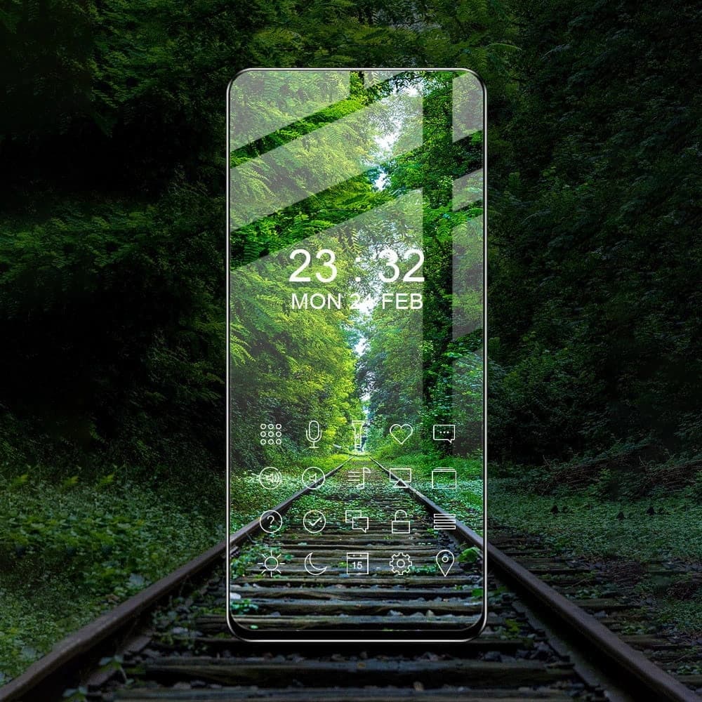 Bizon Glass Edge tempered glass - [2 PACK] + lens protection Motorola Moto G22 black - 6