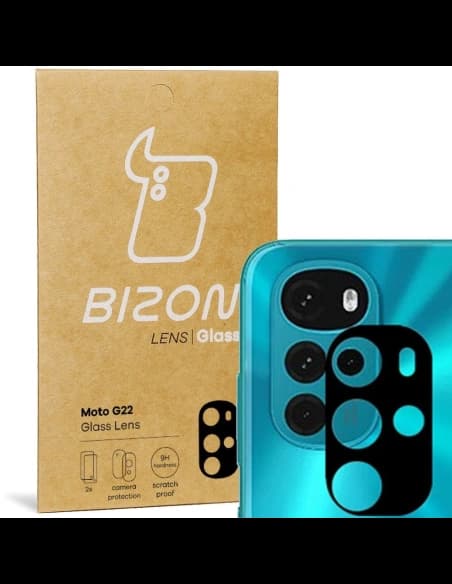 Bizon-Glaslinse Motorola Moto G22 [2 PACK]