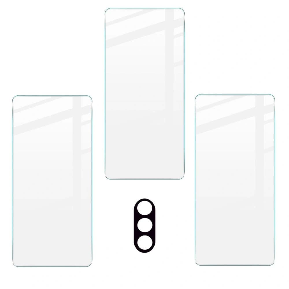 Bizon Glass Clear tempered glass - 3 pcs. + lens glass Moto G31 / G41 - 5