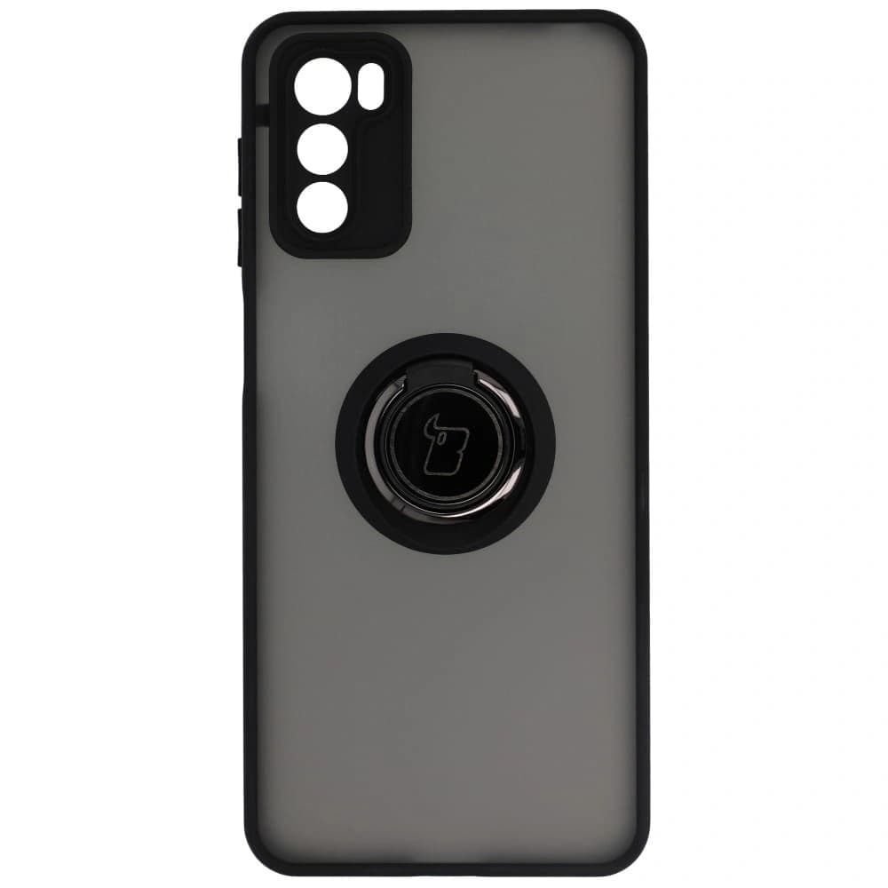 Bizon Case Hybrid Ring Motorola Moto G42  smoky with a black frame - 2