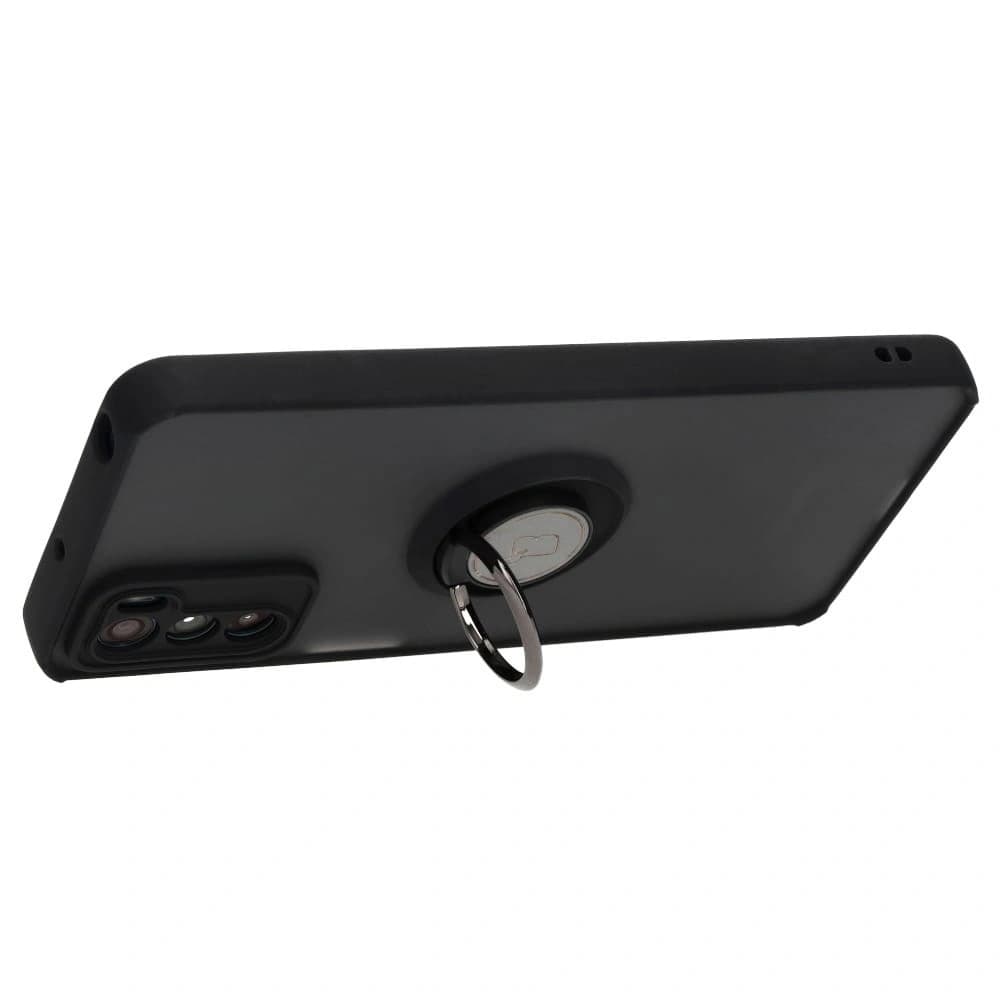 Bizon Case Hybrid Ring Motorola Moto G42  smoky with a black frame - 6