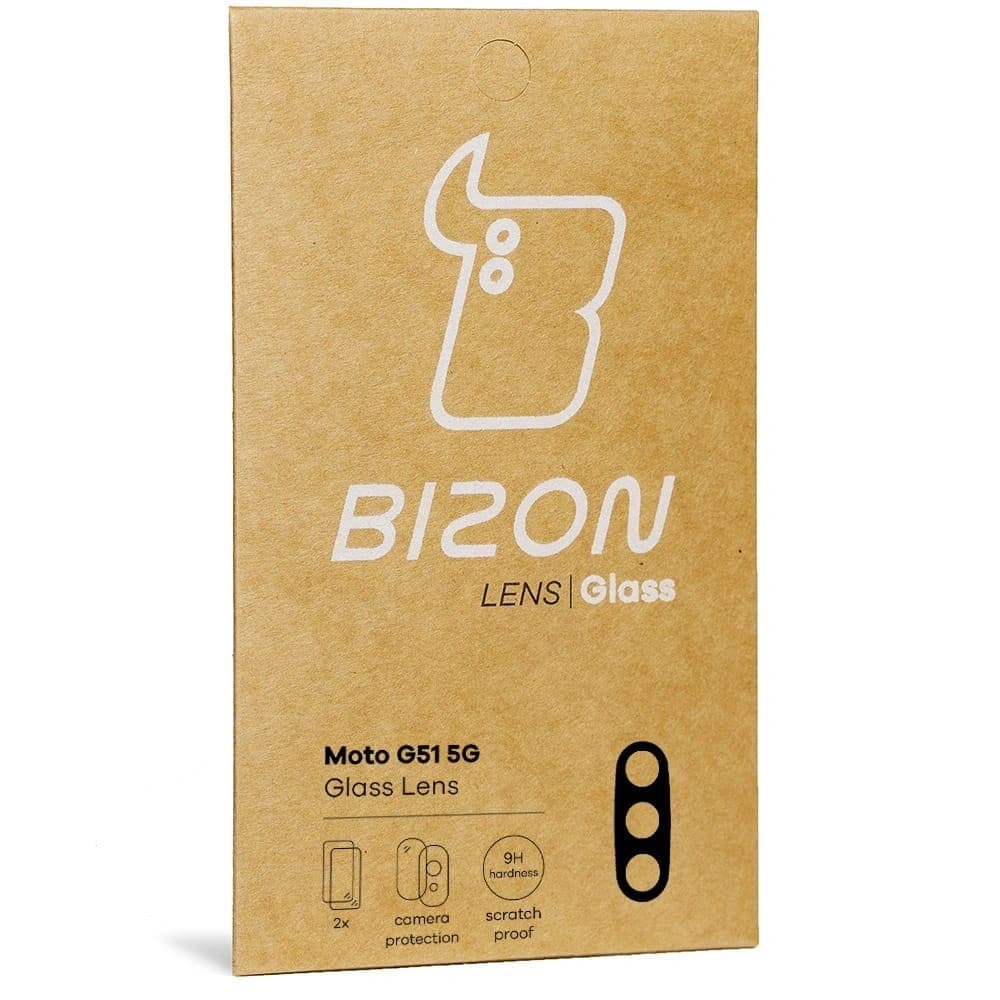 Bizon Glaslinse Moto G51 5G [2 PACK] - 4