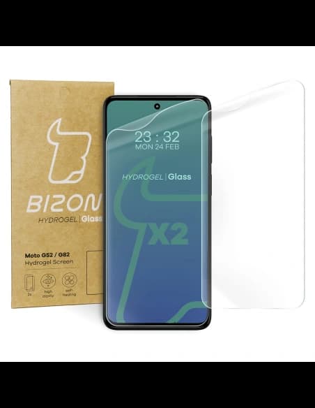 Folie hydrogelová na displej Bizon Glass Hydrogel Moto G52 / G82 [2 PACK]