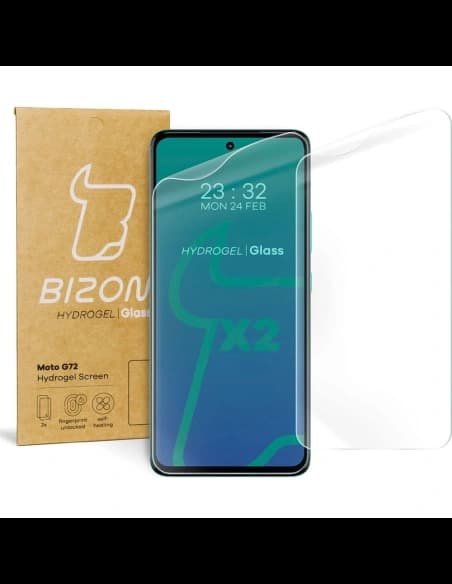 Bizon Glass Hydrogel Moto G72 [2 PACK]