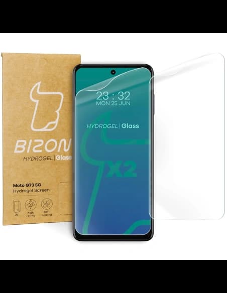 Bizon Glass Hydrogel Moto G73 [2 PACK]