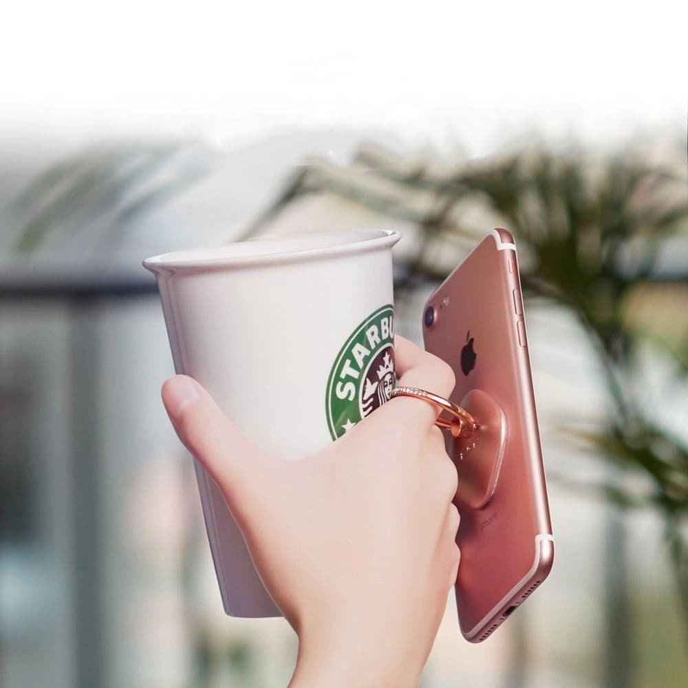 Ujjgyűrű ESR Swarovski Telefongyűrű Rózsaarany - 3