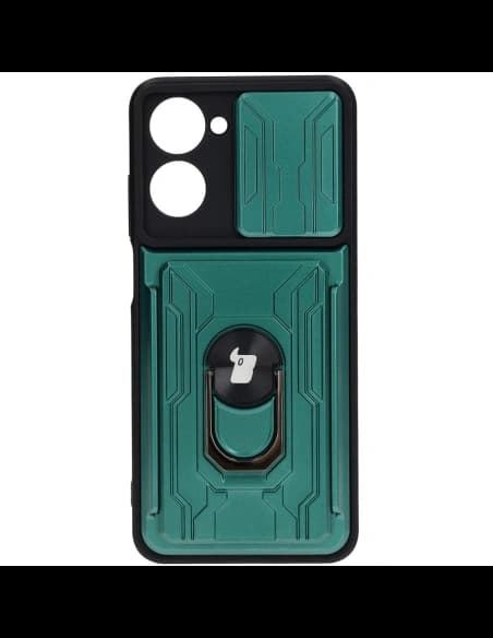 Bizon Case Camshield Kartensteckplatz Ring Realme 10 4G grün