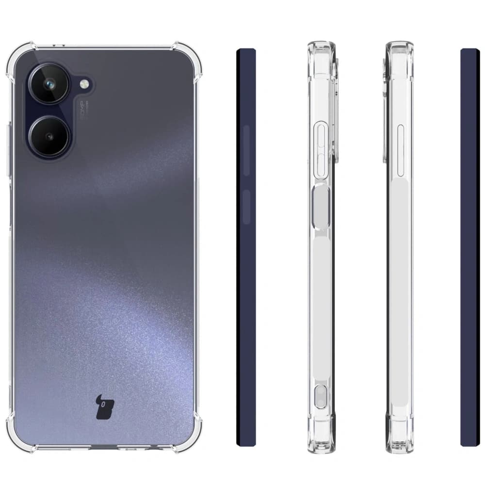 Bizon Case Clear Pack Hülle + 2x Schutzglas für Realme 10 4G klar - 4