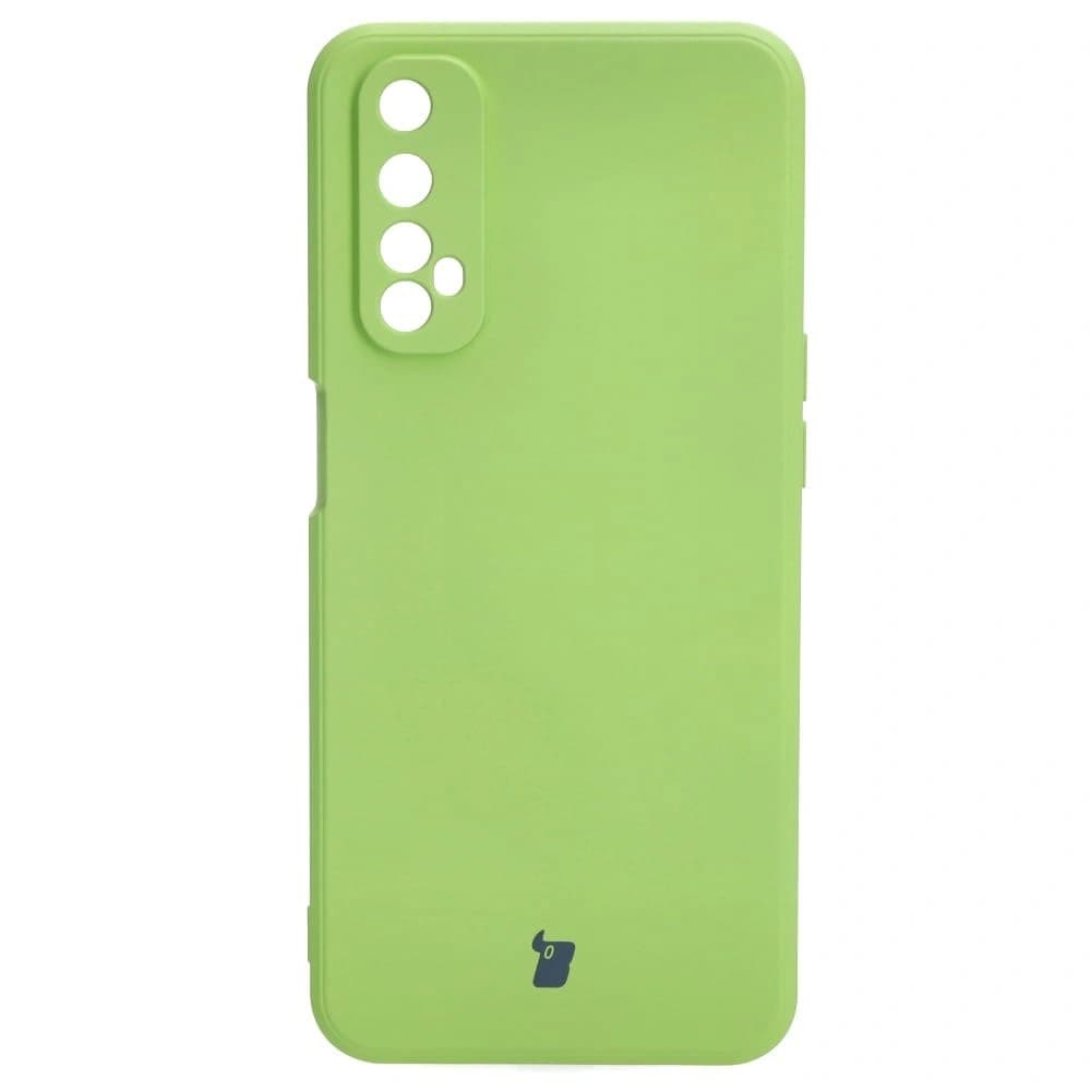 Bizon Case Silicone Sq Realme 7 light green - 2