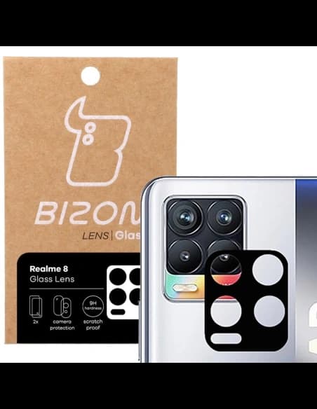 Sklo na objektiv Bizon Glass Lens pro Realme 8 [2 PACK]