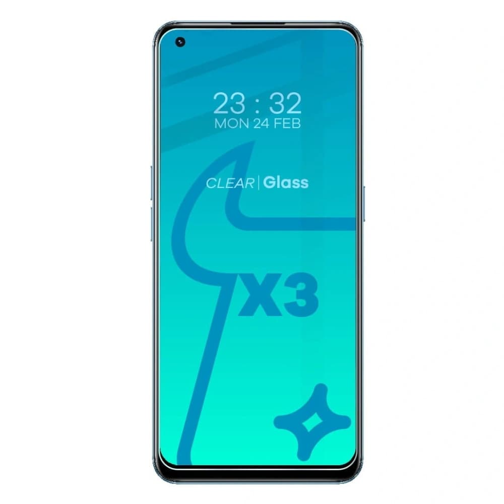 Bizon Glass Clear edzett üveg - 3 db. + lencse üveg Realme 9 4G / Realme 9 Pro+ - 2