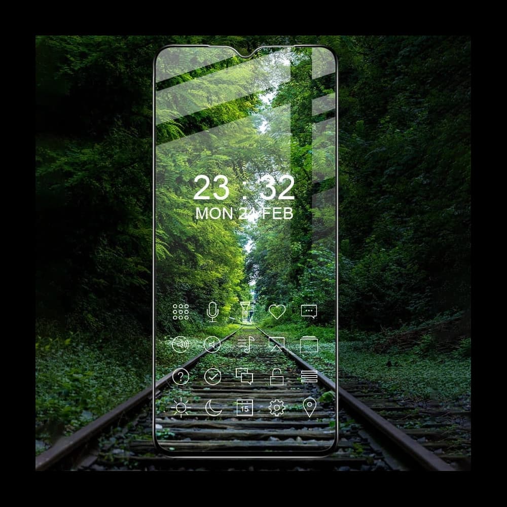 Bizon Glass Edge Realme C31 black - 5