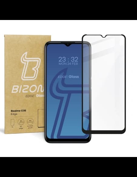 Bizon Glass Edge Realme C35 black