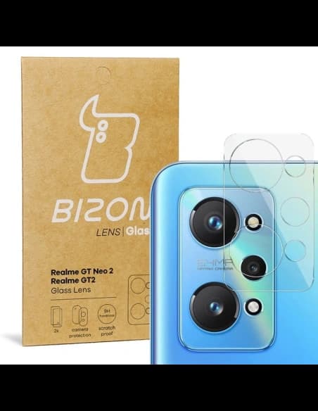 Sklo na fotoaparát Bizon Glass Lens pro Realme GT2/ Neo2 [2 PACK]