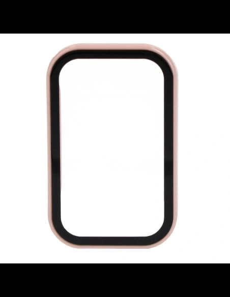 Bizon Case+Glass Set Xiaomi Redmi Smart Band 2 / Xiaomi Mi Band 8 Aktív rózsaszín