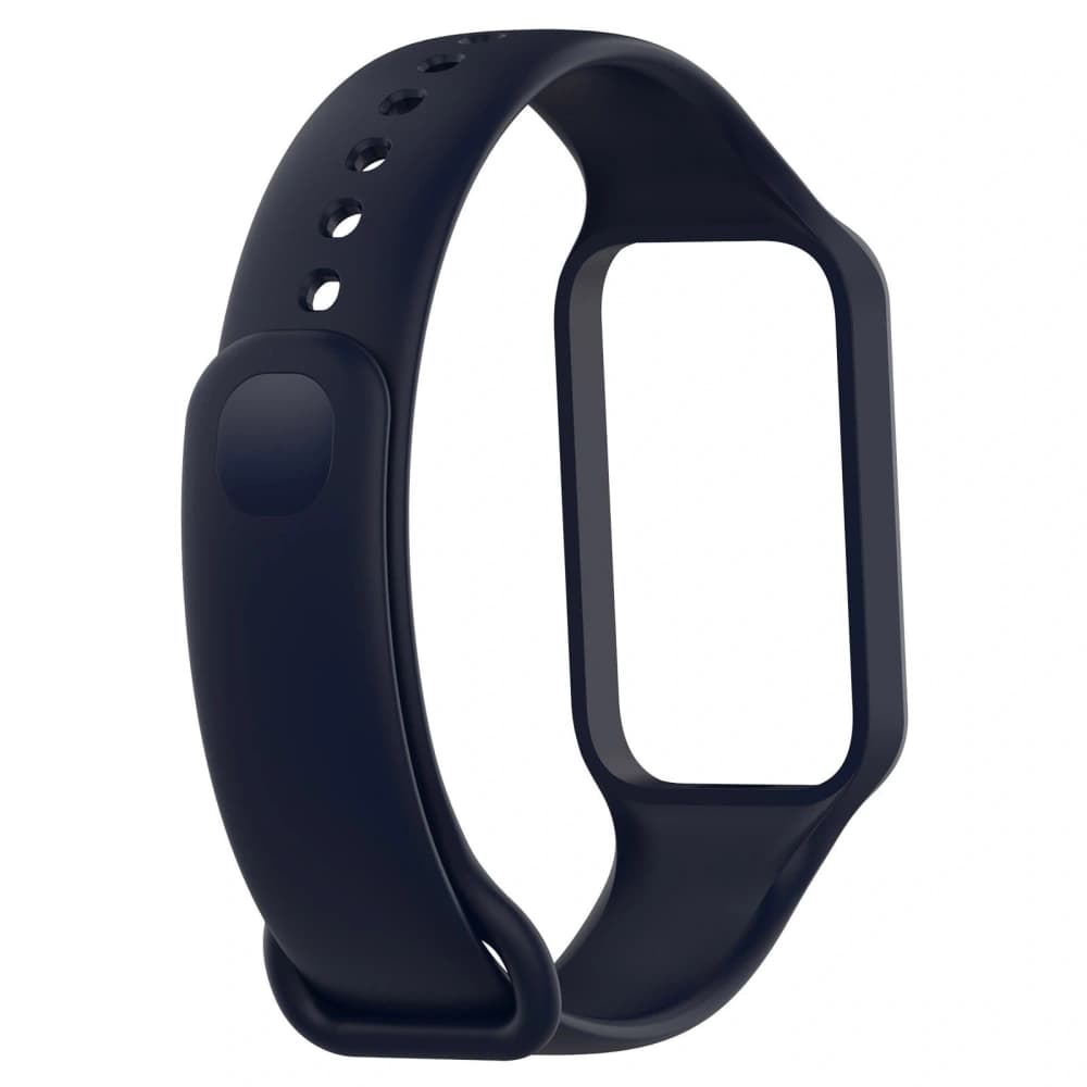 Bizon Strap + Case Watch Dots Xiaomi Redmi Smart Band 2 / Xiaomi Mi Band 8 Active navy blue - 5