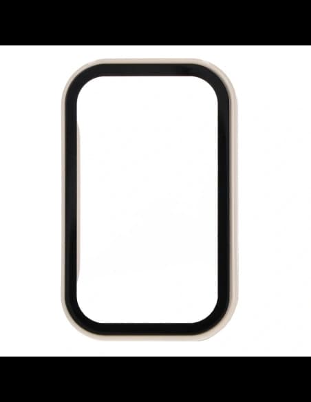 Bizon Case+Glass Set Xiaomi Redmi Smart Band 2 / Xiaomi Mi Band 8 Active bézs