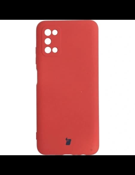 Etui Bizon Case Silicone do Samsung Galaxy A03S tmavě růžová