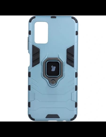 Etui Bizon Case Armor Ring do Samsung Galaxy A03S modré