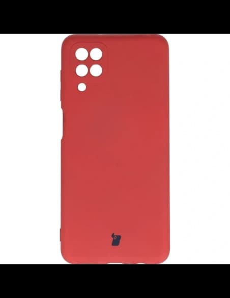 Etui Bizon Case Silicone do Samsung Galaxy A12 / M12 tmavě růžové
