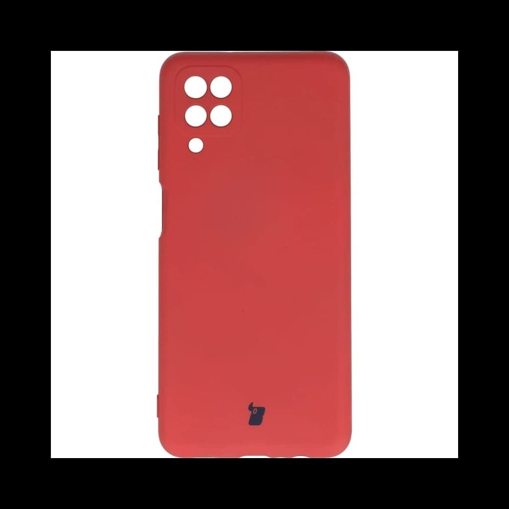 Etui Bizon Case Silicone do Samsung Galaxy A12 / M12 tmavě růžové - 1