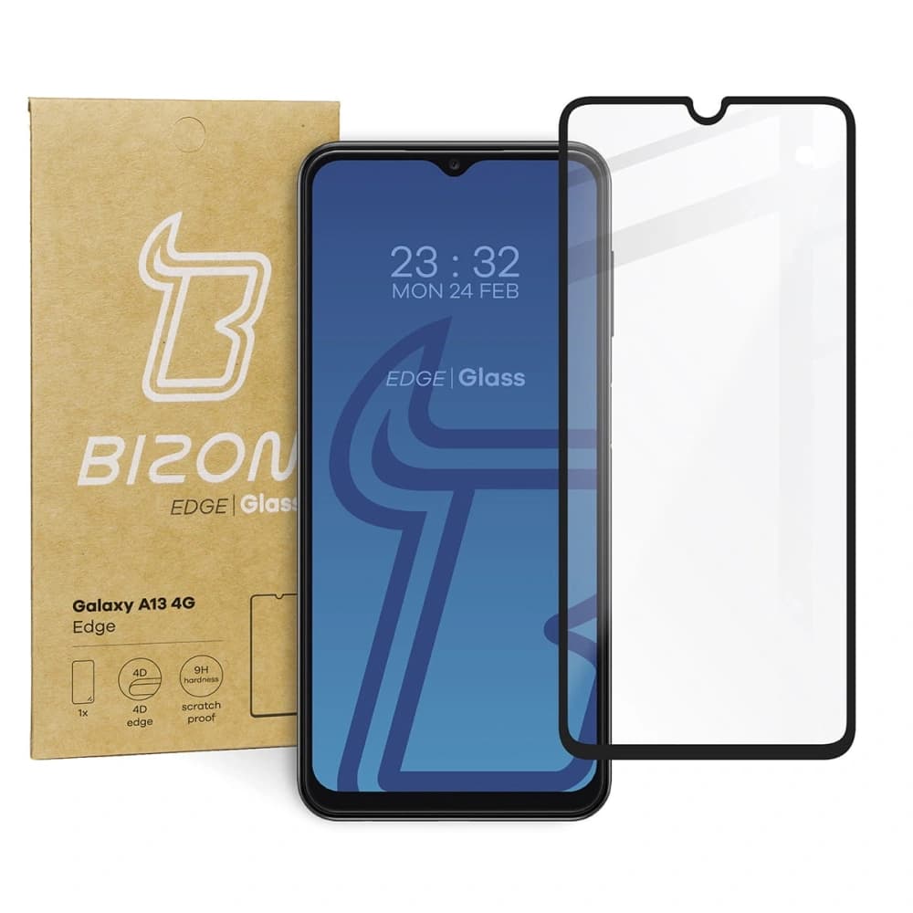 Tvrzené sklo Bizon Glass Edge pro Samsung Galaxy A13 4G černé - 1